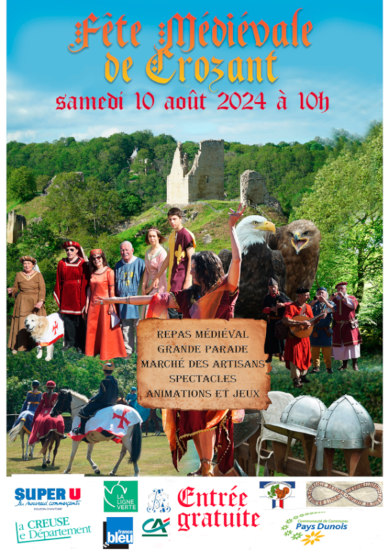 Affiche de la médiévale 2024 créée par Sophie Schweitzer